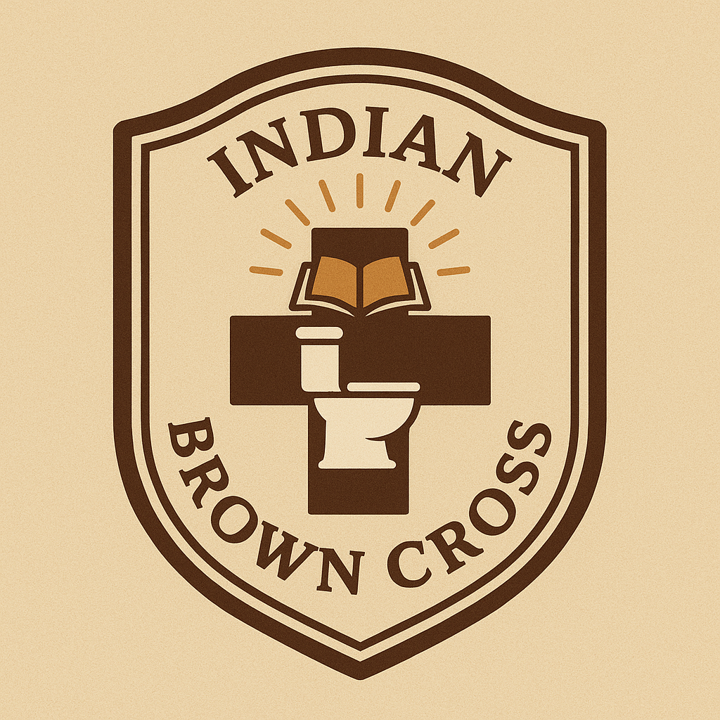 Indian Brown Cross badge logo